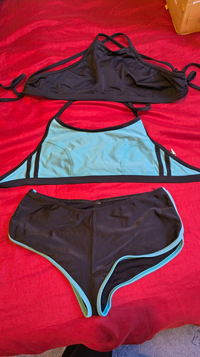Women black blue halter - women’s,