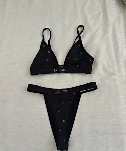 Lounge black logo bikini - logo,