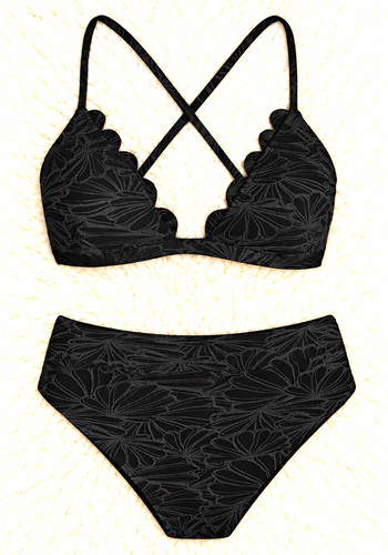 Cupshe ladies bikini - cupshe, black