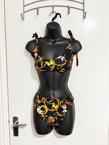 Black gold baroque butterfly - black,
