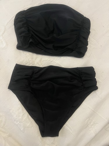 Bandeau bikini black size - bandeau,